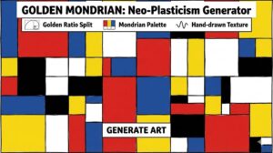 Piet Mondrian Style Art Generator
